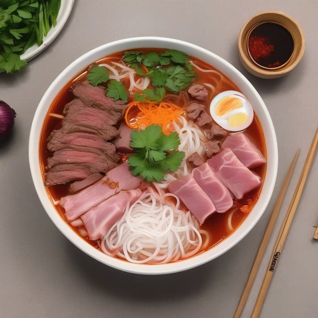 B4. Bún Bò Huế (Spicy Soup)