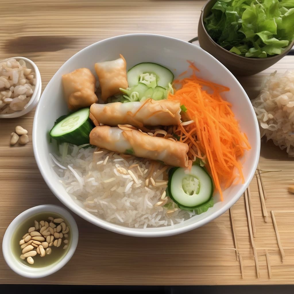 B5. Bún Chả Giò Chay